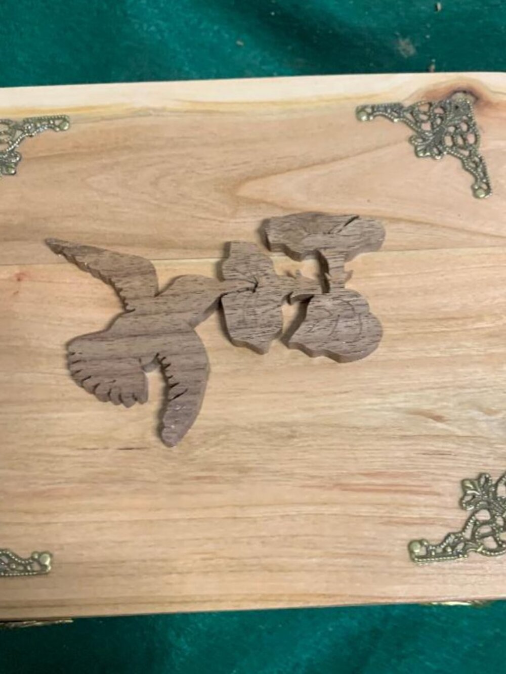 Cherry, hand crafted Jewelry Box